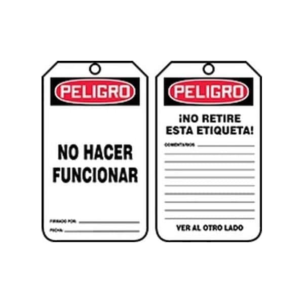 Accuform PF-Cardstock, 3-1/4 in Width, 1/4 in Height, , 5 PK SHMDT189PTM - main